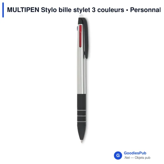 MULTIPEN Stylo bille stylet 3 couleurs - Image 2