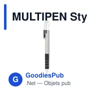 MULTIPEN Stylo bille stylet 3 couleurs - Miniature 3