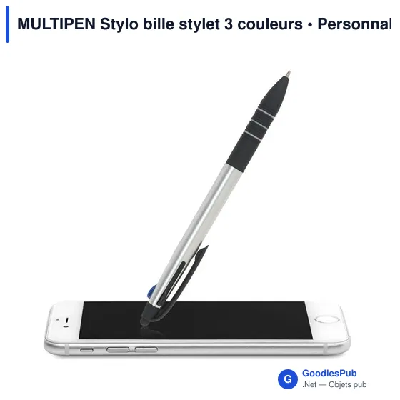 MULTIPEN Stylo bille stylet 3 couleurs - Image 4