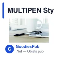 MULTIPEN Stylo bille stylet 3 couleurs - Miniature 5