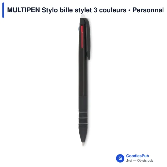 MULTIPEN Stylo bille stylet 3 couleurs - Image 7