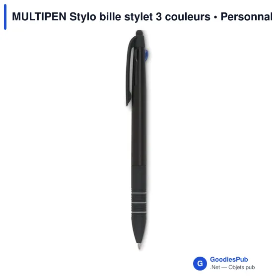 MULTIPEN Stylo bille stylet 3 couleurs - Image 8