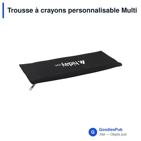 Trousse à crayons personnalisable MultiPouch avec logo