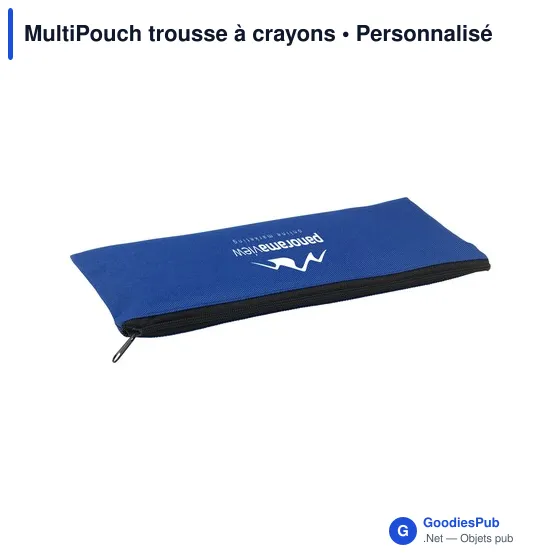 Trousse à crayons personnalisable MultiPouch avec logo - Image 9