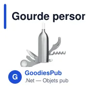 Gourde personnalisée en papier recyclé avec logo - MULTIVINO - Miniature 1