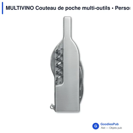 Gourde personnalisée en papier recyclé avec logo - MULTIVINO - Image 2
