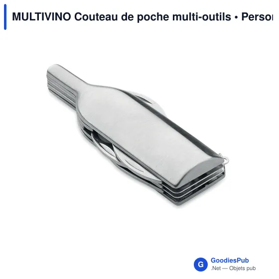 Gourde personnalisée en papier recyclé avec logo - MULTIVINO - Image 3