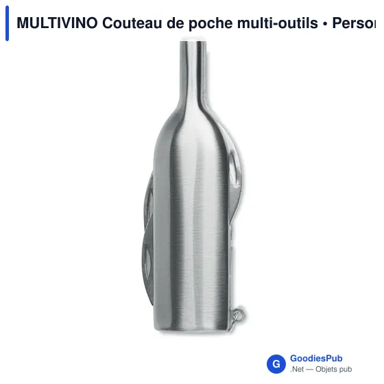 Gourde personnalisée en papier recyclé avec logo - MULTIVINO - Image 4