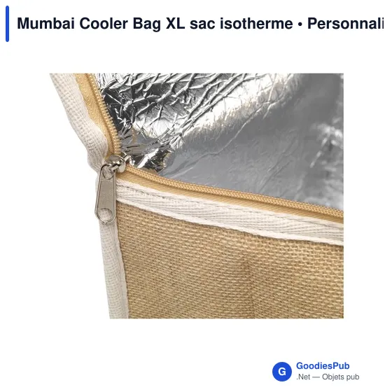 Sac isotherme personnalisable Mumbai Cooler Bag XL avec logo - Image 2
