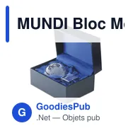 MUNDI Bloc Monde cristal - Miniature 2