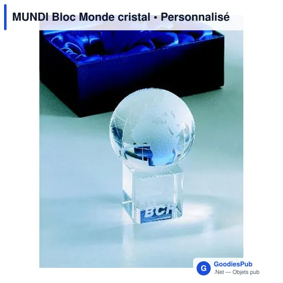 MUNDI Bloc Monde cristal - Image 3