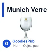 Verre à bière personnalisable Munich avec logo - 370 ml - Miniature 5