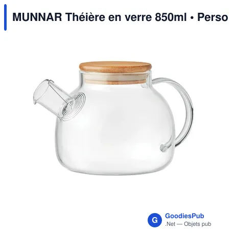 MUNNAR Théière en verre 850ml