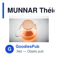MUNNAR Théière en verre 850ml - Miniature 5