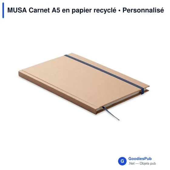 MUSA Carnet A5 en papier recyclé - Image 1