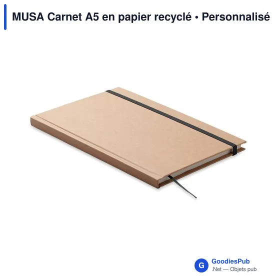 MUSA Carnet A5 en papier recyclé - Image 5