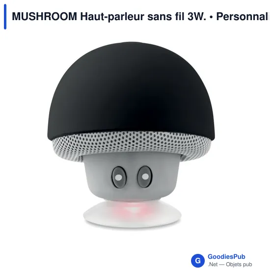MUSHROOM Haut-parleur sans fil 3W. - Image 1