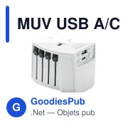MUV USB A/C Adaptateur Skross - Miniature 1