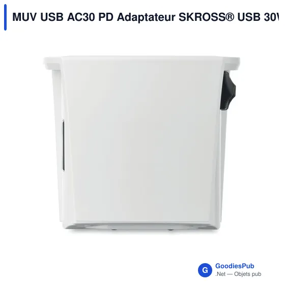 Adaptateur de voyage personnalisable SKROSS® MUV USB AC30 30W avec logo - Image 10