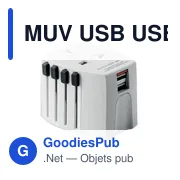 Adaptateur MUV USB personnalisable avec logo pour entreprises - Miniature 1