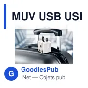 Adaptateur MUV USB personnalisable avec logo pour entreprises - Miniature 5