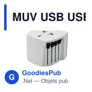 Adaptateur MUV USB personnalisable avec logo pour entreprises - Miniature 6