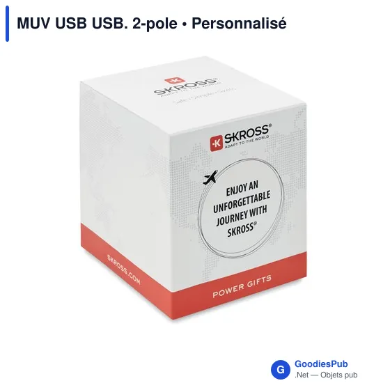 Adaptateur MUV USB personnalisable avec logo pour entreprises - Image 7