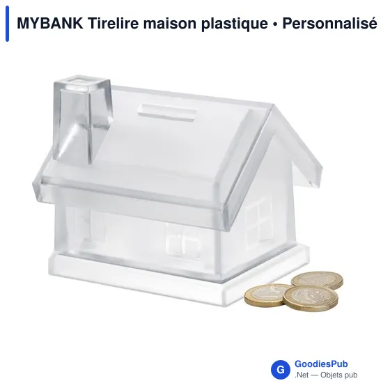MYBANK Tirelire maison plastique - Image 2