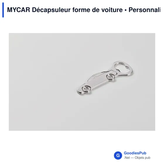 Décapsuleur personnalisable en forme de voiture avec logo - MYCAR - Image 4