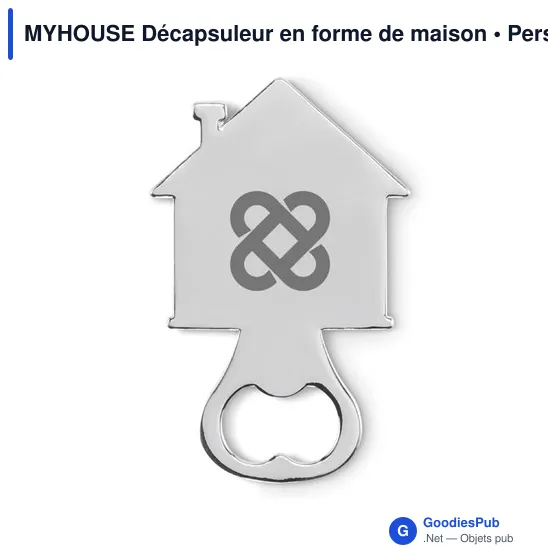 Décapsuleur personnalisable en forme de maison avec logo - MYHOUSE - Image 4
