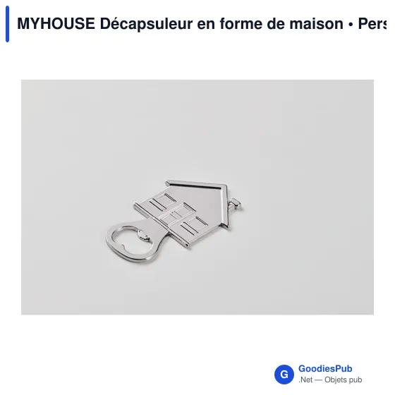 Décapsuleur personnalisable en forme de maison avec logo - MYHOUSE - Image 5