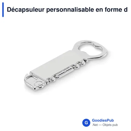 Décapsuleur personnalisable en forme de camion avec logo