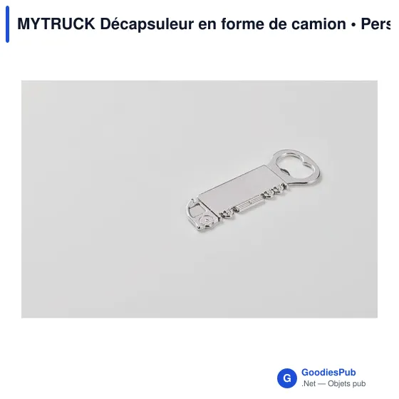 Décapsuleur personnalisable en forme de camion avec logo - Image 5