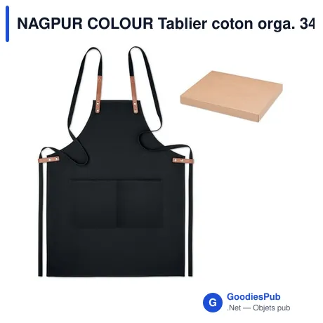 NAGPUR COLOUR Tablier coton orga. 340 gr/m².