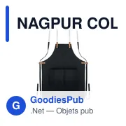 NAGPUR COLOUR Tablier coton orga. 340 gr/m². - Miniature 2