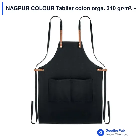 NAGPUR COLOUR Tablier coton orga. 340 gr/m². - Image 2
