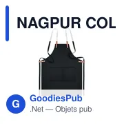 NAGPUR COLOUR Tablier coton orga. 340 gr/m². - Miniature 3