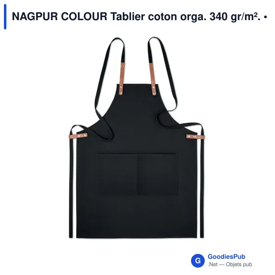 NAGPUR COLOUR Tablier coton orga. 340 gr/m². - Image 3