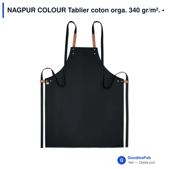 NAGPUR COLOUR Tablier coton orga. 340 gr/m². - Image 4