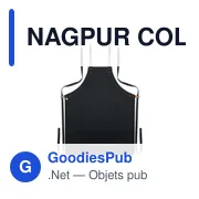 NAGPUR COLOUR Tablier coton orga. 340 gr/m². - Miniature 5