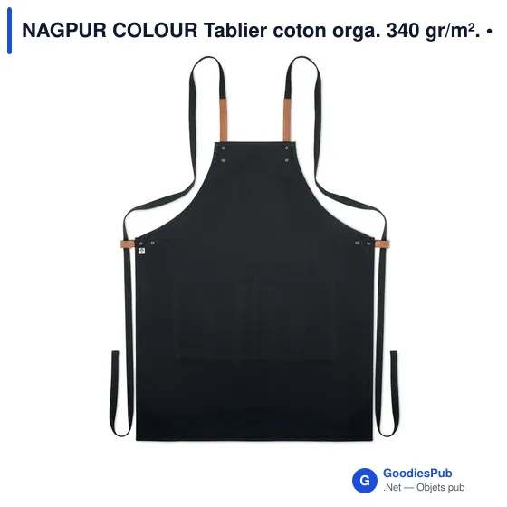 NAGPUR COLOUR Tablier coton orga. 340 gr/m². - Image 5