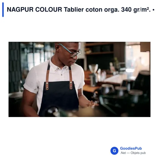 NAGPUR COLOUR Tablier coton orga. 340 gr/m². - Image 6
