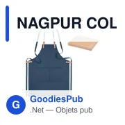 NAGPUR COLOUR Tablier coton orga. 340 gr/m². - Miniature 8
