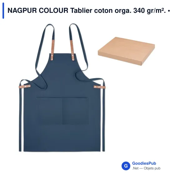 NAGPUR COLOUR Tablier coton orga. 340 gr/m². - Image 8