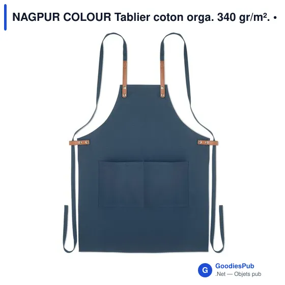 NAGPUR COLOUR Tablier coton orga. 340 gr/m². - Image 9