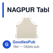 NAGPUR Tablier coton orga. 340 gr/m². - Miniature 5