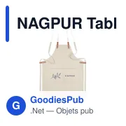 NAGPUR Tablier coton orga. 340 gr/m². - Miniature 6