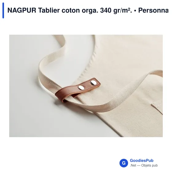 NAGPUR Tablier coton orga. 340 gr/m². - Image 7