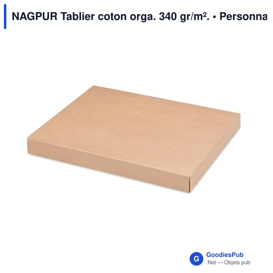 NAGPUR Tablier coton orga. 340 gr/m². - Image 8