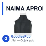 NAIMA APRON Tablier de cuisine en chanvre - Miniature 1